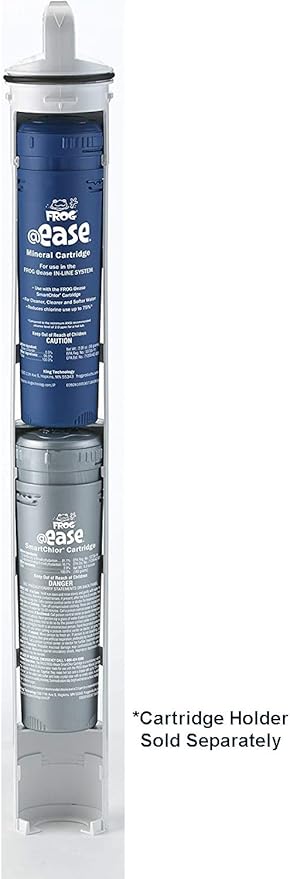 FROG @Ease in-Line Mineral Cartridge + 4 in-Line SmartChlor Cartridges for Hot Tubs up to 600 gallons for use in Marquis, Caldera, Artesian and Hot Springs Spas; Hot Tub Sanitizer, Cyanuric Acid Free