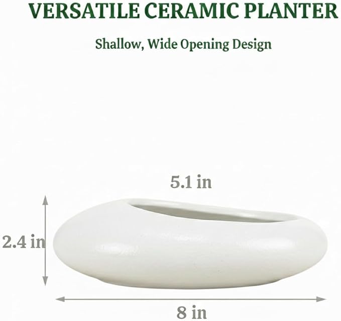 Flower Frog Vase Kit – Japanese-Inspired Arita-Style Glazed Ceramic Ikebana Vase with Kenzan & Gift Box, for Floral Arranging, Home & Office Decor, Relaxing Ambience (White Large)