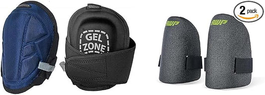 McGuire-Nicholas Gel Lite Pro Flooring Knee Pads 22382-1 & AWP Ultralight Knee Pad for Hardwood, Laminate, Tile, Landscaping, Gardening