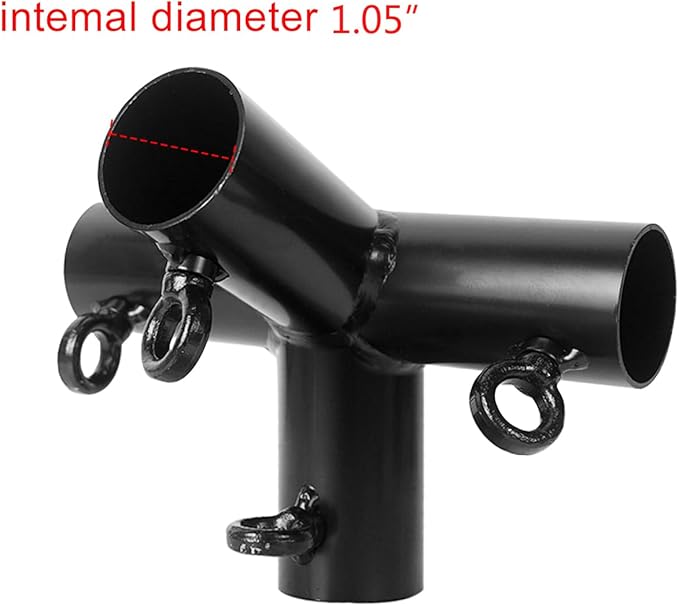 Aoneky 1'' Corner Canopy Fitting Couplers Kit - Fits 3/4" EMT - Frame Carport Connectors (Add 2-Legs Canopy Top Kit)