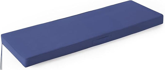 IPYNBAP Outdoor Bench Cushions for Outdoor Furniture, 45x18x3 Inch, Waterproof Bench Pillow, Fade Resistant Long Bench Seat Pads for Garden, Indoor, Porch Swing, Navy Blue