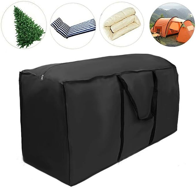 Patio Cushion Storage Bag ,Outdoor Cushion Storage Cover with Zipper and Handles Size 68" L x 30" W x 20" H Extra Large Pillow Organizer Bag for Furniture,Christmas Tree, Bedding Storage(1Pack)