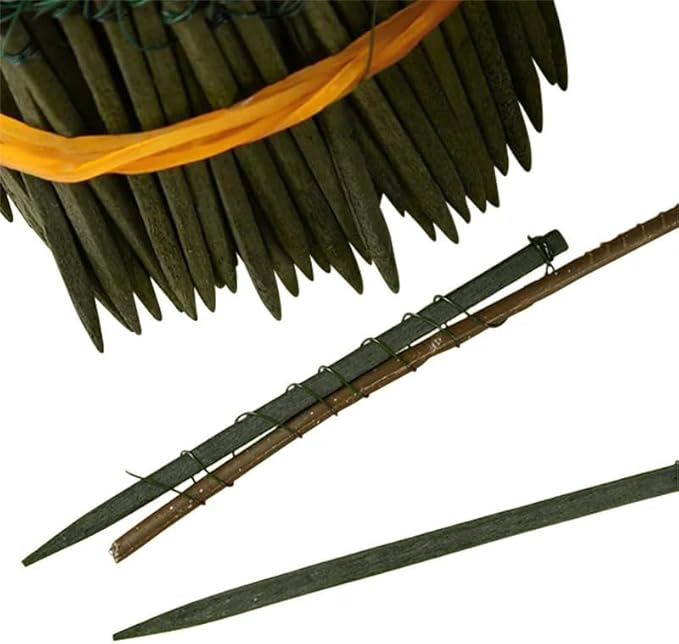 Yellow Brick Road 1000 Pack - 2 1/2" Green Wired Florist Picks -2 Bundles - 500 Picks per Bundle - Flower Arrangements- 2 Pack