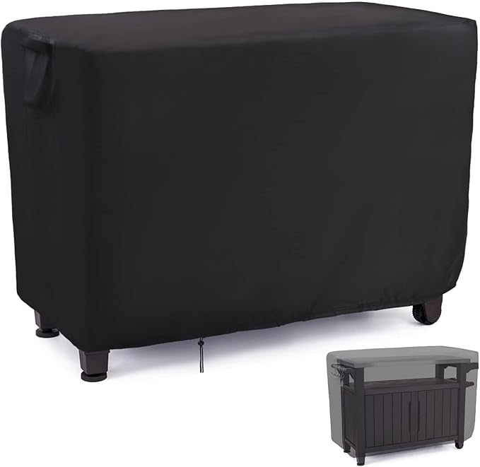 Custom Outdoor Table Cover, Waterproof Patio Prep Table Cover, Outdoor Rectangle Bar Table Covers for Outdoor Furniture
