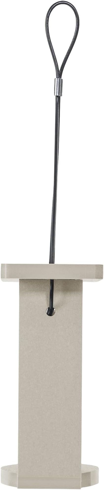 Birds Choice Suet Feeder for Single Cake | Recycled Plastic Suet Feeder for Outside Hanging | 7.5" L x 3" W x 6" H | Made in USA | Sea Salt