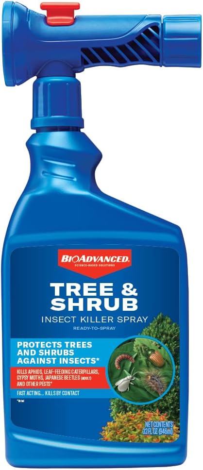 BioAdvanced Tree & Shrub Insect Killer, Outdoor Pest Control, Ready-to-Spray, 32 oz