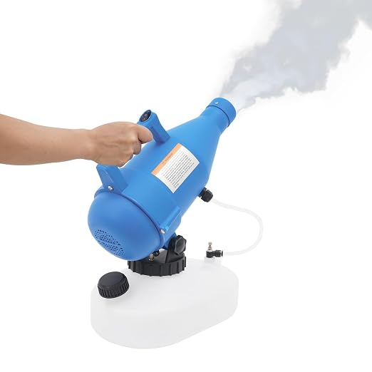 4.5L/1.2 Gallon Electric Portable Garden ULV Fogger Sprayer, Ultra-Low Capacity Atomizer Cold Fogger, High Pressure Mist Sprayer 36000RPM, Range 26–32ft, Auto Spray for Home, School, Hotel, Church