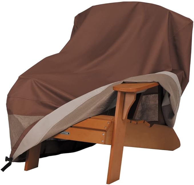 DUCKCOVERS Ultimate Waterproof 32 Inch Patio Adirondack Chair Cover, Patio Furniture Covers