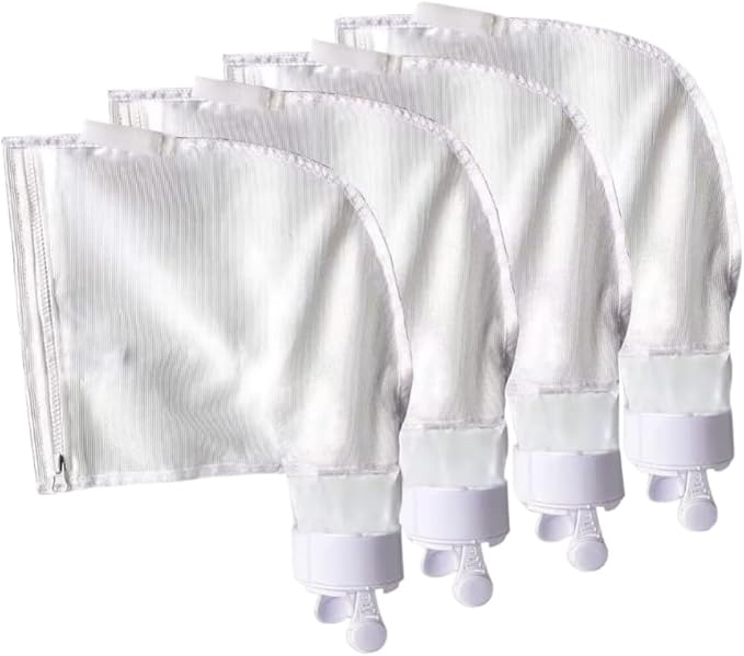 UCEDER Nylon Mesh Pool Cleaner Bags,All Purpose Filter Bag K13 K16 with Zipper Replacement for Polaris 280 and 480 Pool Cleaner (4 Pack)