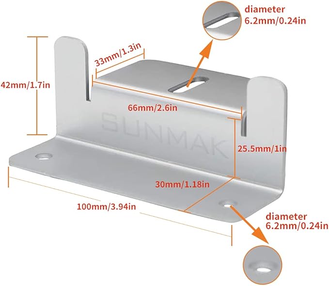 16 Units per Set Solar Panel Mounting Z Brackets, Solar Panel Mounting Brackets Lightweight Aluminum Corrosion-Free for RVs, Trailers, Boats, Yachts, Wall and Other Off Gird Roof
