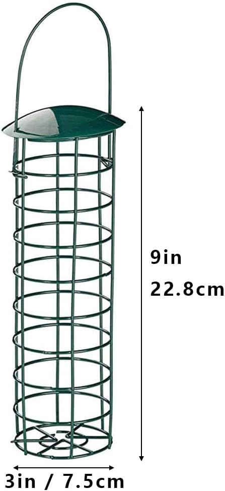 Suet Ball Bird Feeder Outdoor Hanging Metal Wire Wild Bird Feeder Fat Ball Food Feeder (2)
