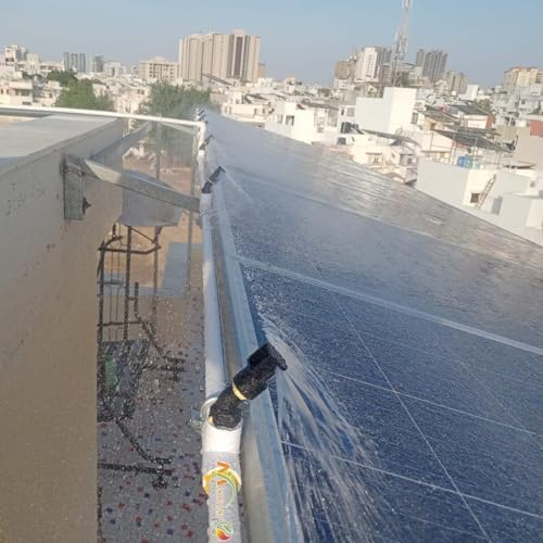 Solar Panel Cleaning Sprinkler, Nylon Material, UV Protection, Made by Nylon Material | 180 Degree | Size -1/2'' Thread | Spray Range 4 Feet Diameter | Set of 10 Pcs