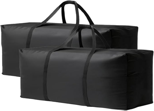 Waterproof Patio Cushion Storage Bag - 68x20x30 Inch Heavy Duty Oxford Outdoor Cushion Storage Bag, Dustproof & UV Protection for Garden Use, with Upgraded Fabric & Reinforced Zipper, 2 Pack