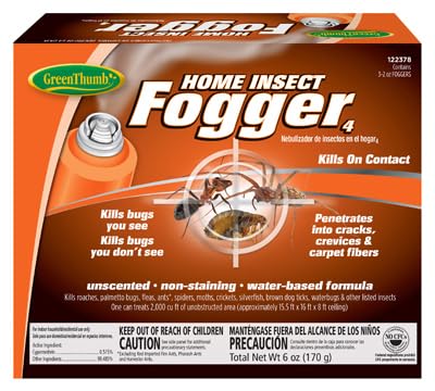 Green Thumb 122378 3 Count 2 Oz. Indoor Home Insect Fogger - Pack of (12)