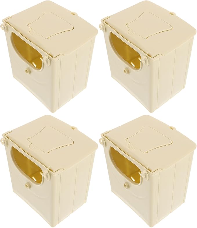 POPETPOP 12Pcs Bird Breeding Box - Cockatiel, Parrot, Finch Nesting House, Plastic Birds Nest, Smooth Touch, Easy to Clean