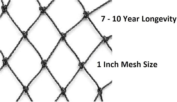 Excursions Aviary Netting 1" Heavy Knotted Poultry Net (25' x 25')