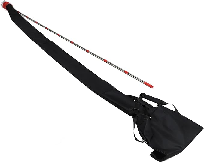 lyrlody Fruit Picker Pole Tool with Basket Telescoping Long Handle, 13FT Adjustable Orange Picker Pole Tool with Basket for Avocado Acorn Lemon Pear Mango Tree Picker