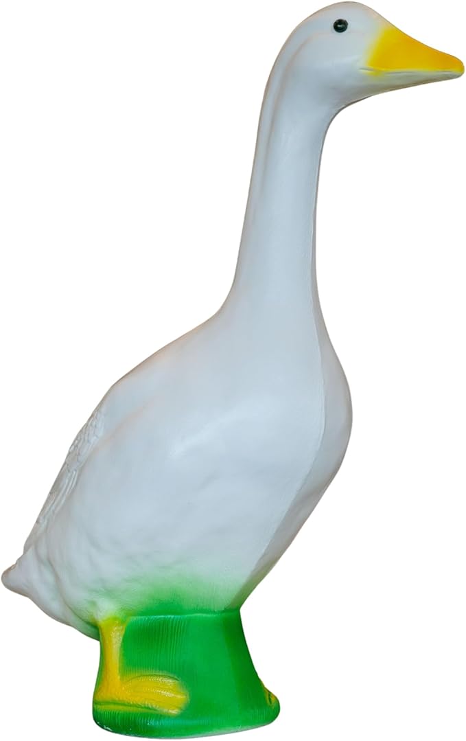 Union Products Goose Outdoor Lawn and Garden Statue, 23" Tall Animal Figurine for Patio, Balcony, or Front Porch Decor, White
