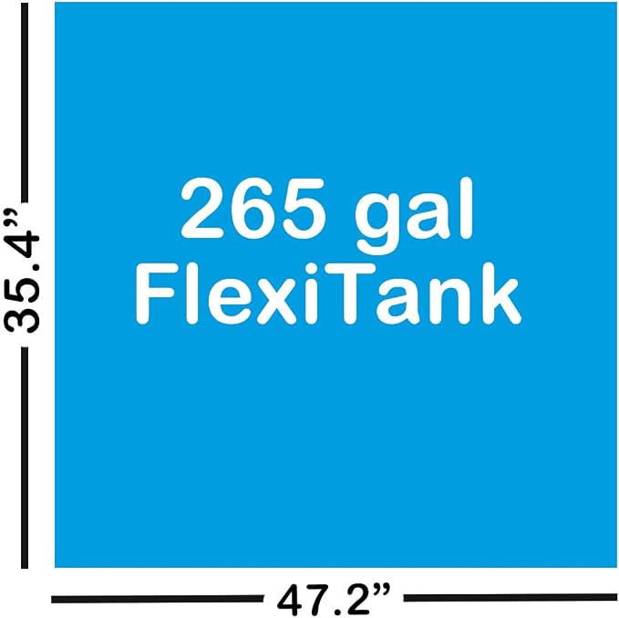 FlexiTank Collapsible Reservoir Water Tank Water Storage Barrel Container Portable for Garden Plants Gardening Greenhouse (265 gallons)