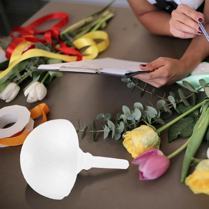 Bride Bouquet Holders 3-Pack Floral Foam Handles Wedding Flower Holder Lightweight Compact 8.46X5.90X5.90 Inch Bridal Bouquet Support