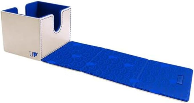 Ultra Pro - Mana 8 Alcove Edge Deck Box - Island for Magic: The Gathering, Store & Protect up to 100 Standard Size MTG Cards, Great for Commander Deck, Side Loading Deck Box, Premium Leatherette