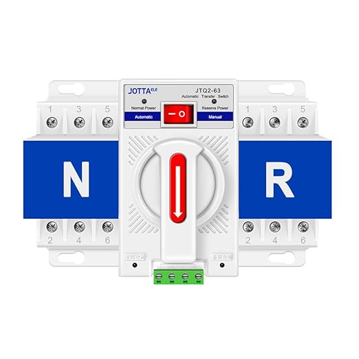 Dual Power Automatic Transfer Switch,CB Type ATS, 3P 63A 220V 50/60Hz,Changeover Switch for Generator,Generlink Transfer Switch