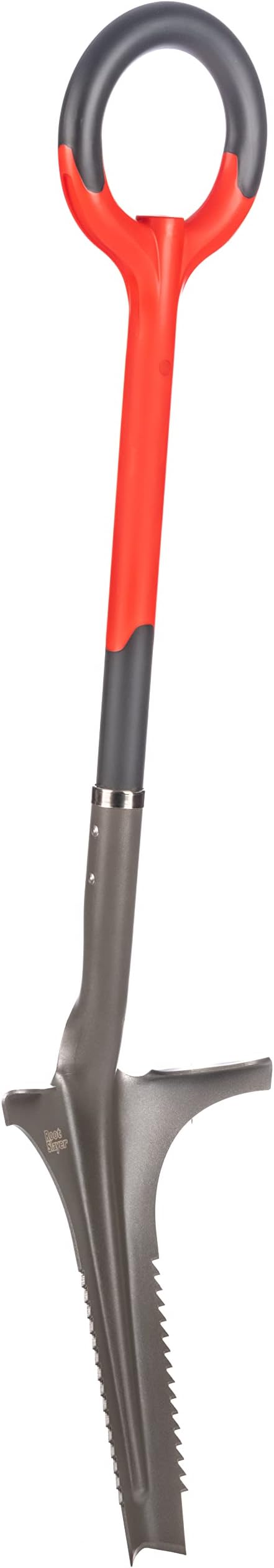 Root Slayer 23511 Deep Weeder Tool for Removing Roots and Tough Weeds, Heavy Duty Steel Garden Tool, Red