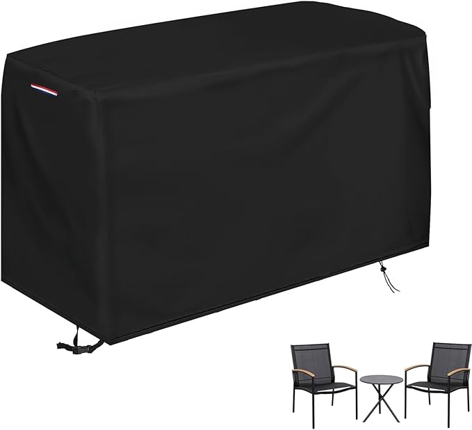 Patio Bistro Set Cover, Heavy Duty Waterproof Outdoor Table and Chairs Set Cover for 3 Pieces Patio Furniture Set/2 Chairs Patio Set - 62"L x 22"W x 30"H