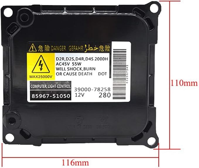 O-NEX Xenon D2S D4S 35W HID Ballast DDLT003 Factory OEM Direct Replacement Control Unit Module for Lexus Toyota 2006-2011