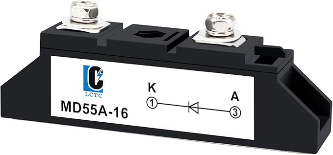 50 amp Diodes 12V blocking 110V and 120V MD 55A-16;to Prevent Backfeed;Use Voltage Range:AC < 400VAC ;DC 3-1000V;Used in photovoltaics,battery,trailer,car 24V 48 volt Solar Diode Anti-Reverse