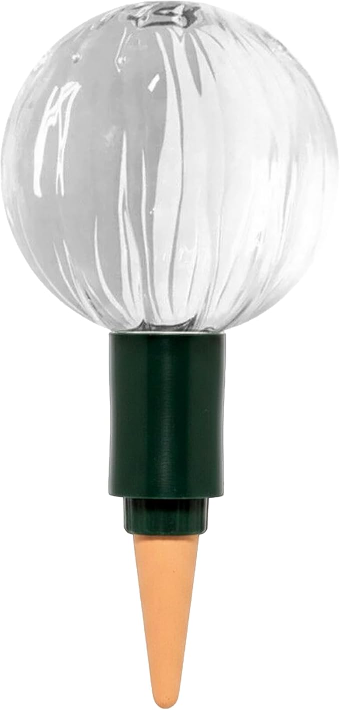 Blumat Glass Plant Self Watering Globes,Automatic Houseplant Drip Irrigation for Indoor Plants, Hanging Plants, Houseplants, Plant Garden Accessories,Vacation Plant Savers,Large Globe Small Adapter