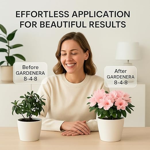 𝐁𝐄𝐒𝐓𝐒𝐄𝐋𝐋𝐄𝐑 Slow Release Hydrangea Fertilizer with Iron & Sulfur – Indoor & Outdoor Soil Acidifier for Miracle Growth [12 OZ]
