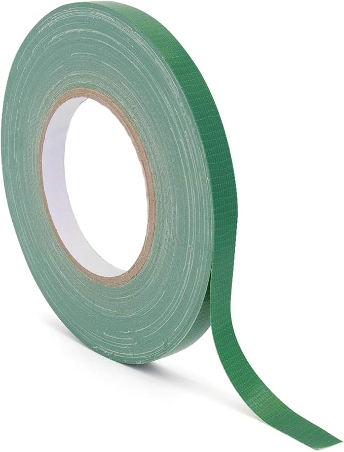 Royal Imports Floral Tape Green, Flower Stem Wrap Adhesive Waterproof Florist Tape for Decorative Bouquets Arranging and Crafts - 0.5" (60 Yd/180Ft) - 1 Roll