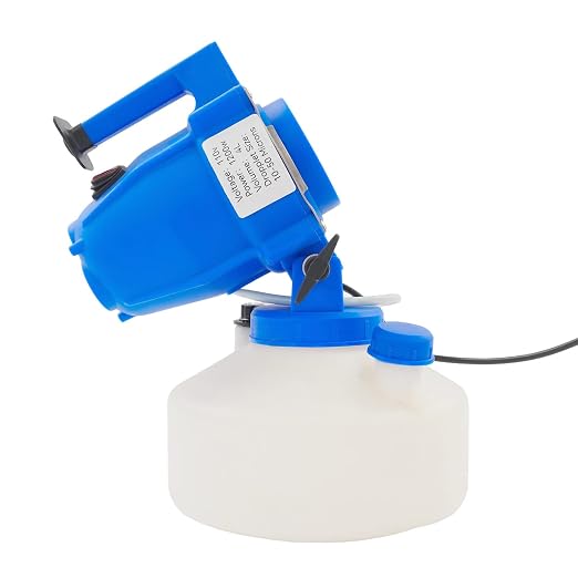 1200W Electric ULV Fogger Sprayer Machine with 3 Nozzles, 4L/1.1Gal Automatic Cold Fogger Machine, Adjustable Design, Portable Electric Sprayer for Home School Hotel Garden Yard Lawn