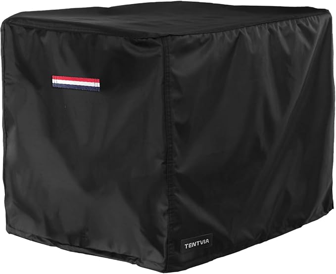 Waterproof Generator Cover,600D Heavy-Duty Oxford Fabric, Dustproof and Waterproof Protection for Generators (Red White Blue, 32''(L) x 24''(W) x 24''(H))