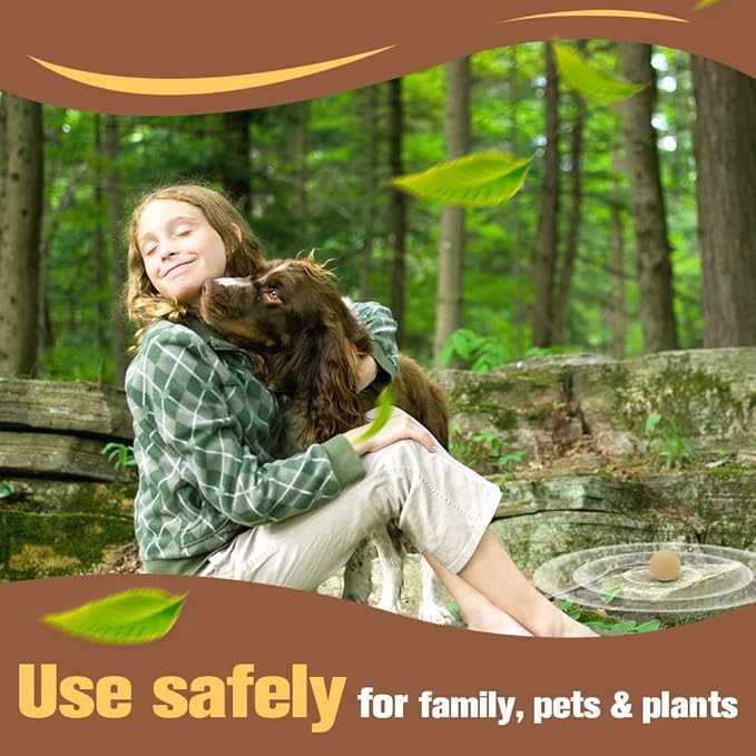 Deer Repellent Outdoor, Natural Deer Repellent for Garden and Yard, Keep Deer Away from Plants, Lasting 90 Days Protection, Safe for Pets and Plants – 8 Pack