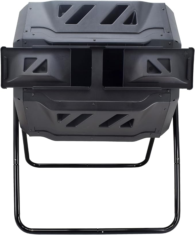 Arcadia Garden Products Dual Chamber Compost Tumbler 43 Gal