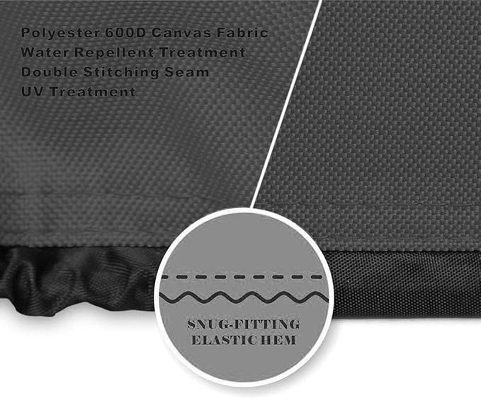 Generator Cover Waterproof, Heavy Duty Thicken 600D Polyester with Elastic Drawstring, Weather/UV Resistant Generator Cover for Universal Portable Generators 3800-6500 Watt (26''L x 20''W x20''H)