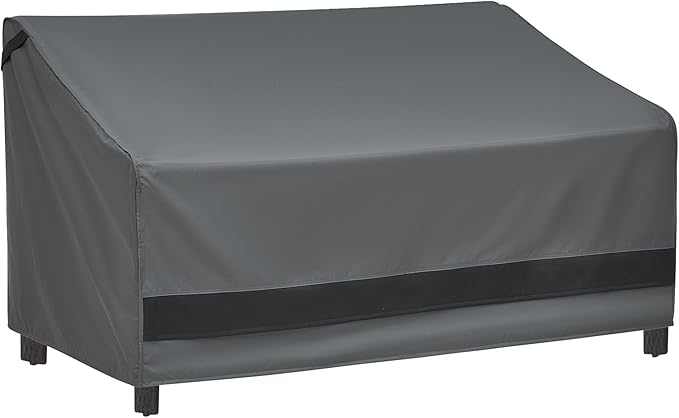 Loriano 600D Oxford Fabric Heavy Duty Patio Furniture Sofa Covers, 100% Waterproof Outdoor Furniture Covers for 3-seater Sofa 83"W x 40"D x 30"H, Lawn Patio Furniture Covers with Air Vent and Handle