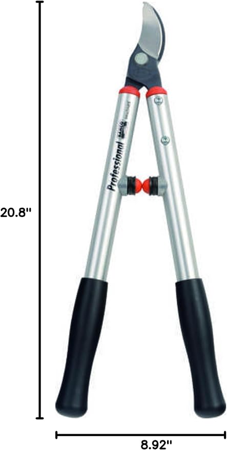 Bahco BAHP114SL50 Professional Super-Light Bypass Lopper, 19-3/4 Inches Length, 1-1/4 Inches Cutting Capacity, Narrow Cutting Head, Centre Bolt Locking System