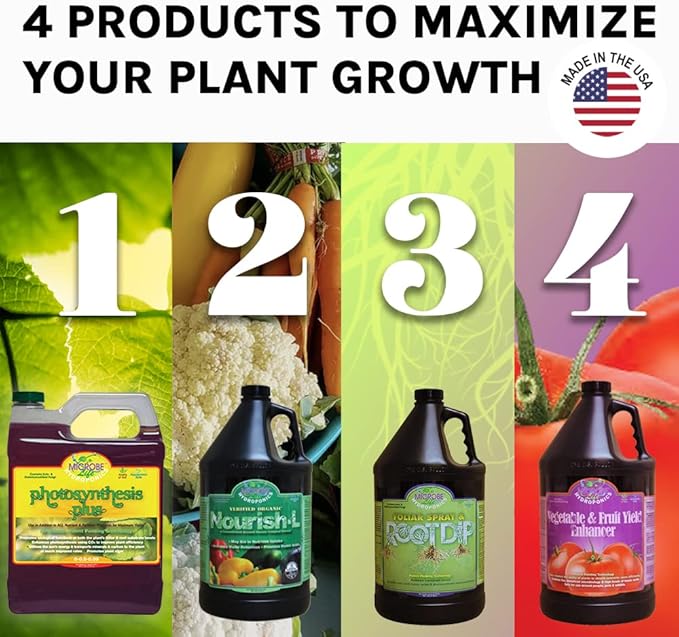 Microbe Life Hydroponics Fruit and Vegetable Plant Growth Yield Enhancer Supplement, Plant Nutrients for Better Growth and Yield, Use with Any Feeding Systems Including Hydroponics or Soil, 16 Ounces