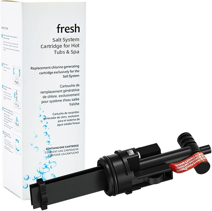 Salt Water chlorination System Cartridge Replacement for Spas & Hot Tubs/Hot Spring Highlife/Limelight,Chlorine-Generating Filter for Gentle,Soft Fresh Water to Helps Combat Dry Eyes&Itchy Skin,1Pack