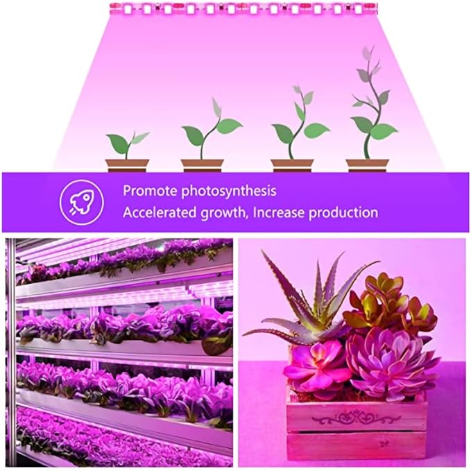 LED Grow Light Strips, Waterproof Full Spectrum Plant Grow Light, USB 9.84ft 180LEDs, Flexible Growing Lamp for Indoor Plants Succulents Hydroponics Greenhouse Gardening
