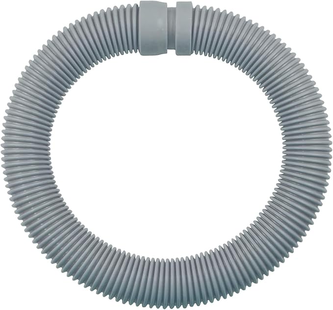 Poolvio Pool Vacuum Hose 2-Pack, Spare & Replacement, 40" Flexible Spiral-Wound Hose with 1.5" Male & Female Cuff Ends, Compatible with Most Inground Pool Automatic Cleaners, Gray