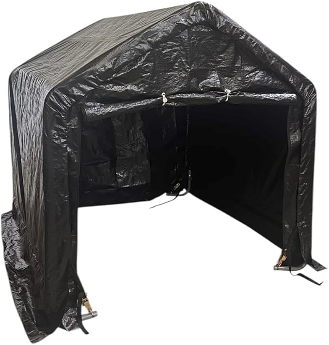 Garden Winds Replacement Cover Kit Compatible with The ShelterLogic 6' x 6' x 6' Portable Shed in a Box Model 70401 – Heavy Duty Enclosure for Outdoor Storage, Waterproof, Flame Resistant – Black