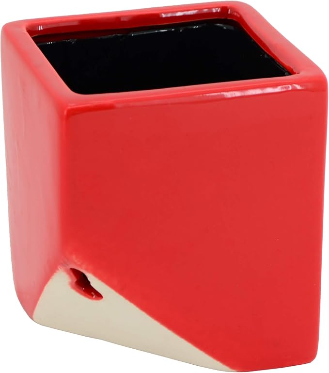 Arcadia Garden Products WP17 Small Cube Wall Planter 3-Pack-Red