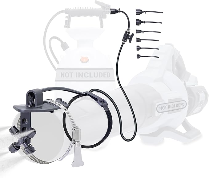 Pesticide Sprayer - Insecticide and Mosquito Mister System - Pest Control System for Fleas, Ticks, and Mosquitos - Mist-PRO Universal Adapter Kit