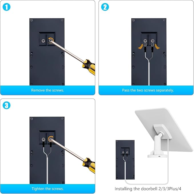 Solar Panel for Ring - 6W Compatible with Ring Video Doorbell 2, 3, 3+, 4 and Plus