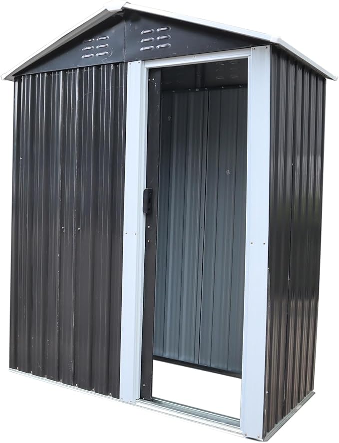 5x3 FT Outdoor Metal Storage Shed,Waterproof Garden Sheds with Lockable Door,Outdoor Storage Tool Shed for Yard,Garden,Patio,Lawn