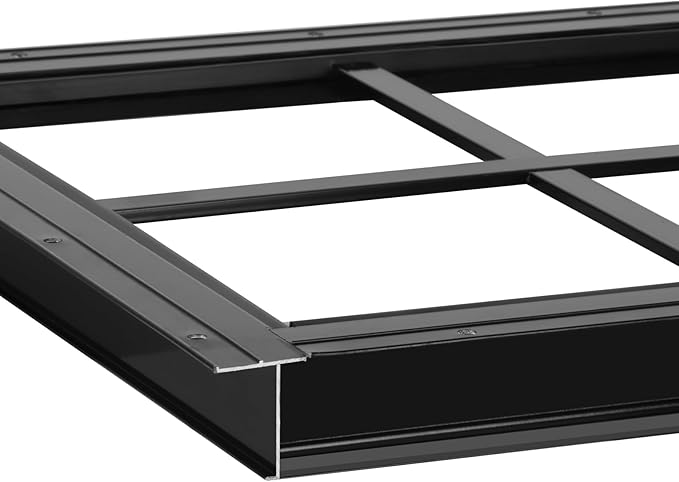2 Pack Shed Window 12" W x 12" H, Black Flush Mount Window with Tempered Glass for Playhouses, Sheds, Garage and Chicken Coops